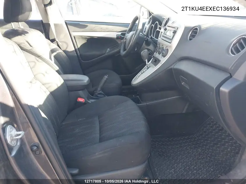 2014 TOYOTA MATRIX VIN 2T1KU4EEXEC136934 — фото 5