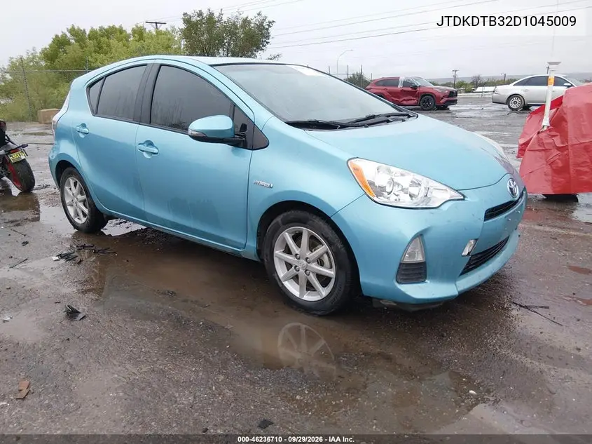 TOYOTA PRIUS C 2013, VIN JTDKDTB32D1045009