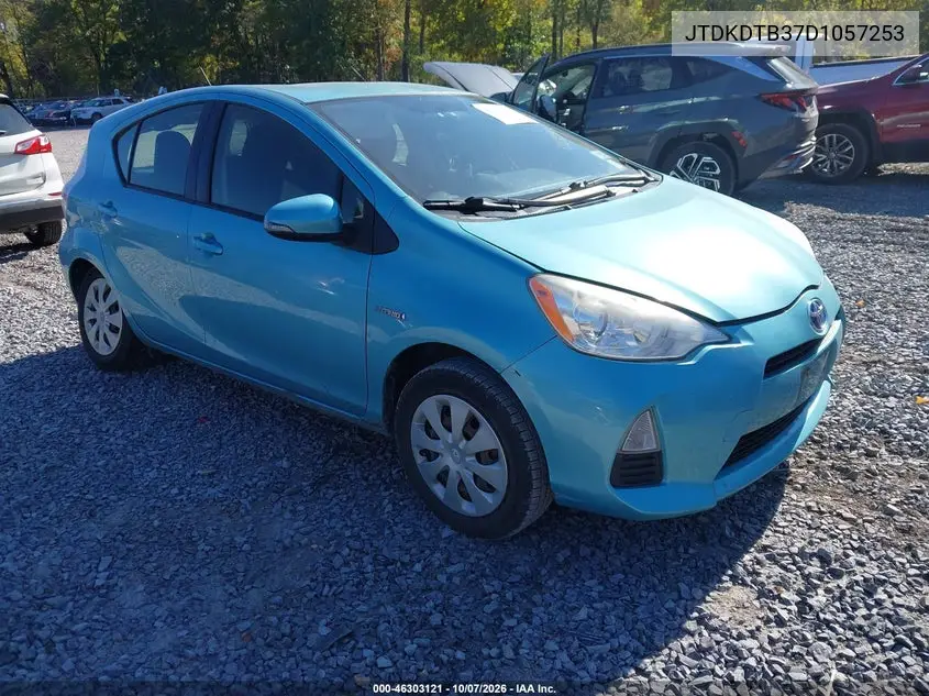 TOYOTA PRIUS C 2013, VIN JTDKDTB37D1057253