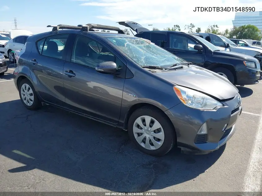 TOYOTA PRIUS C 2013, VIN JTDKDTB34D1548590