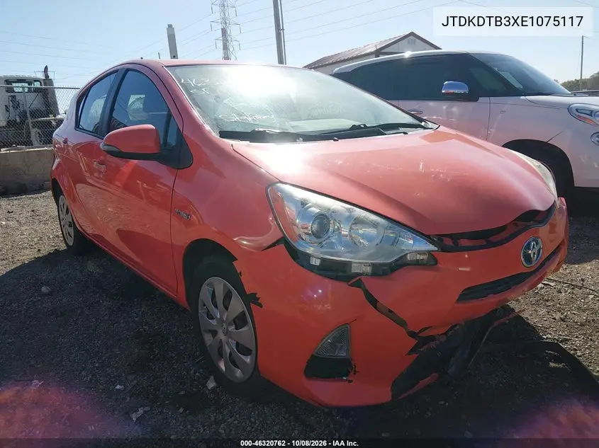 TOYOTA PRIUS C 2014, VIN JTDKDTB3XE1075117