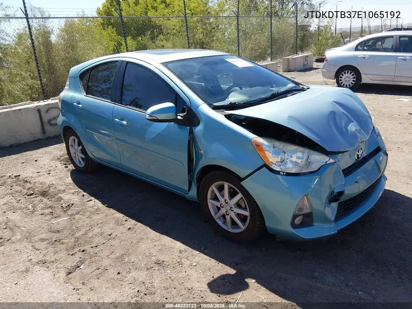 TOYOTA PRIUS C 2014, VIN JTDKDTB37E1065192