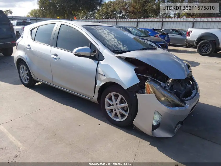 TOYOTA PRIUS C 2015, VIN JTDKDTB32F1575810
