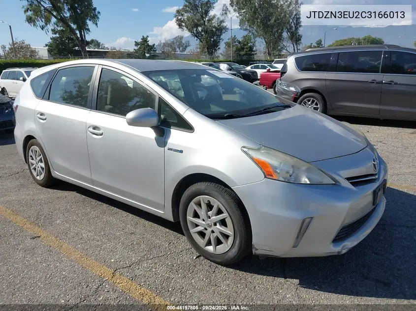 TOYOTA PRIUS V (+) 2012, VIN JTDZN3EU2C3166013