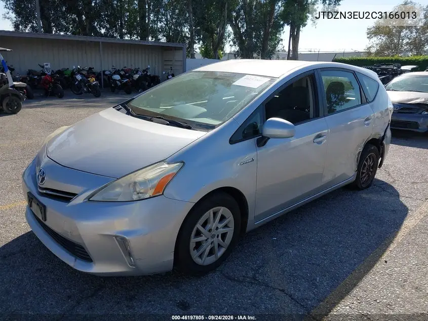 2012 TOYOTA PRIUS V (+) VIN JTDZN3EU2C3166013 — фото 2