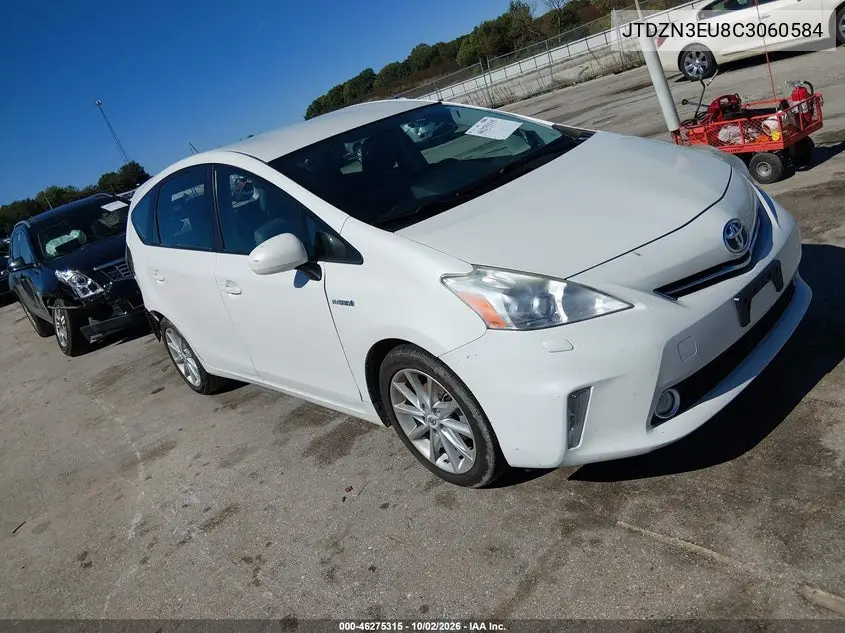 TOYOTA PRIUS V (+) 2012, VIN JTDZN3EU8C3060584