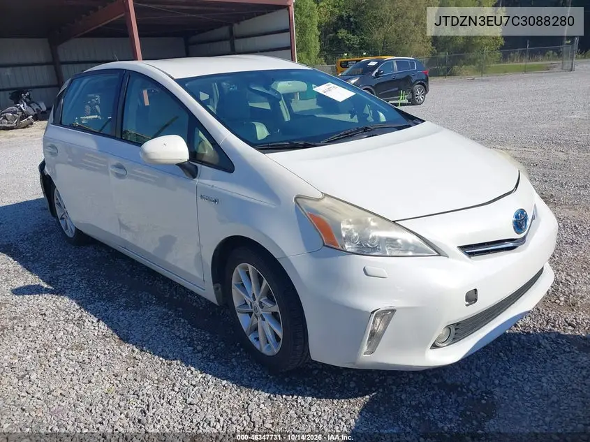 TOYOTA PRIUS V (+) 2012, VIN JTDZN3EU7C3088280
