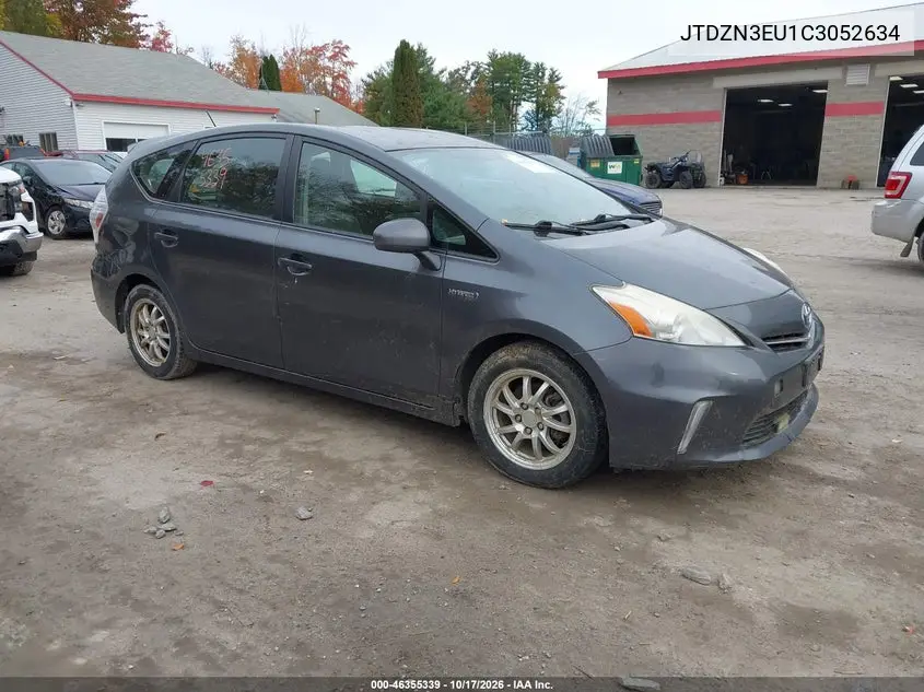 TOYOTA PRIUS V (+) 2012, VIN JTDZN3EU1C3052634
