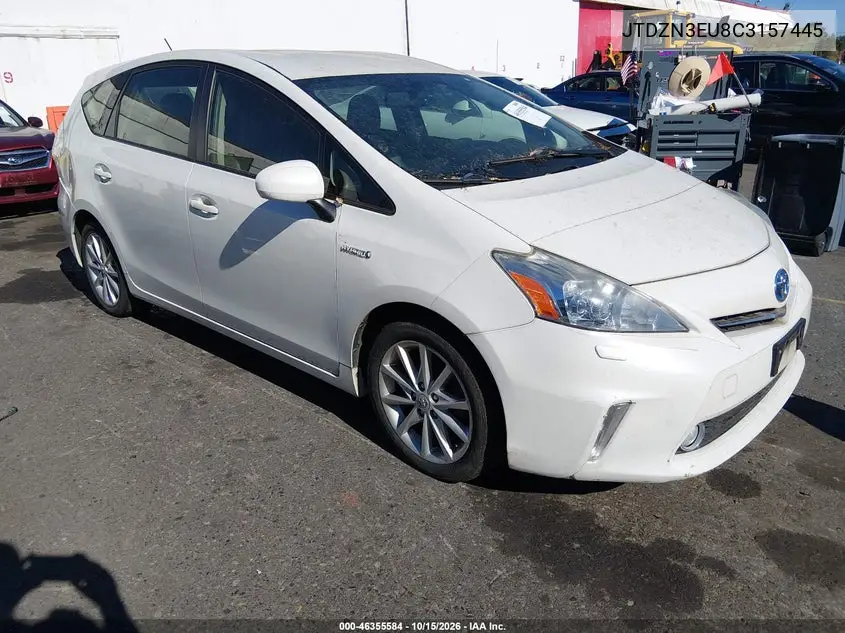TOYOTA PRIUS V (+) 2012, VIN JTDZN3EU8C3157445