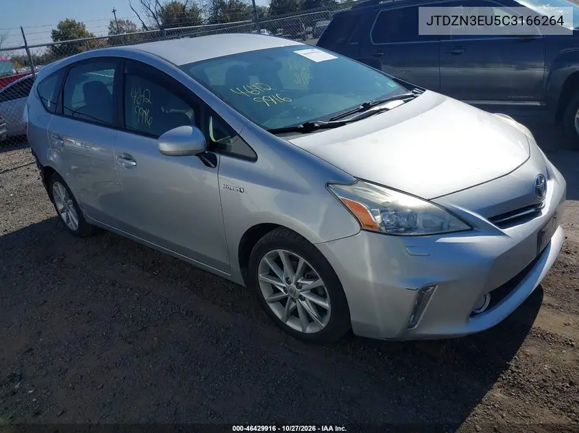 TOYOTA PRIUS V (+) 2012, VIN JTDZN3EU5C3166264