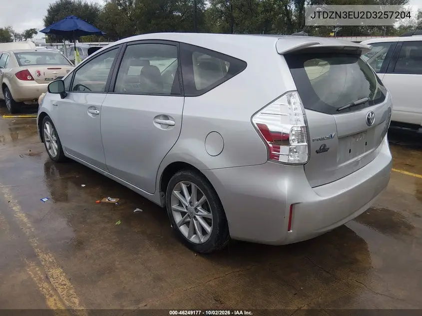 2013 TOYOTA PRIUS V (+) VIN JTDZN3EU2D3257204 — фото 3