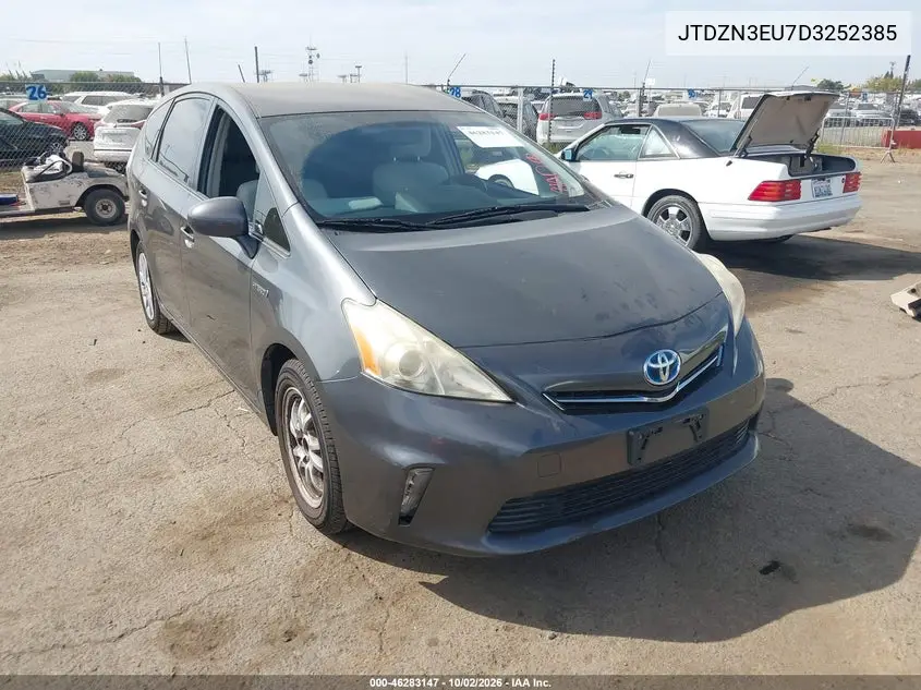 TOYOTA PRIUS V (+) 2013, VIN JTDZN3EU7D3252385