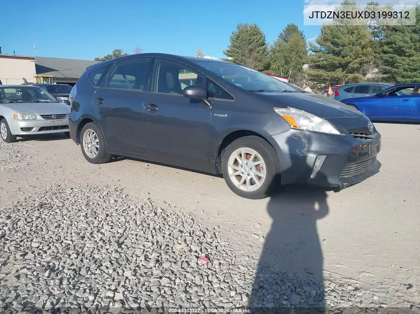 TOYOTA PRIUS V (+) 2013, VIN JTDZN3EUXD3199312