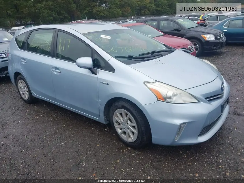 TOYOTA PRIUS V (+) 2013, VIN JTDZN3EU6D3201959