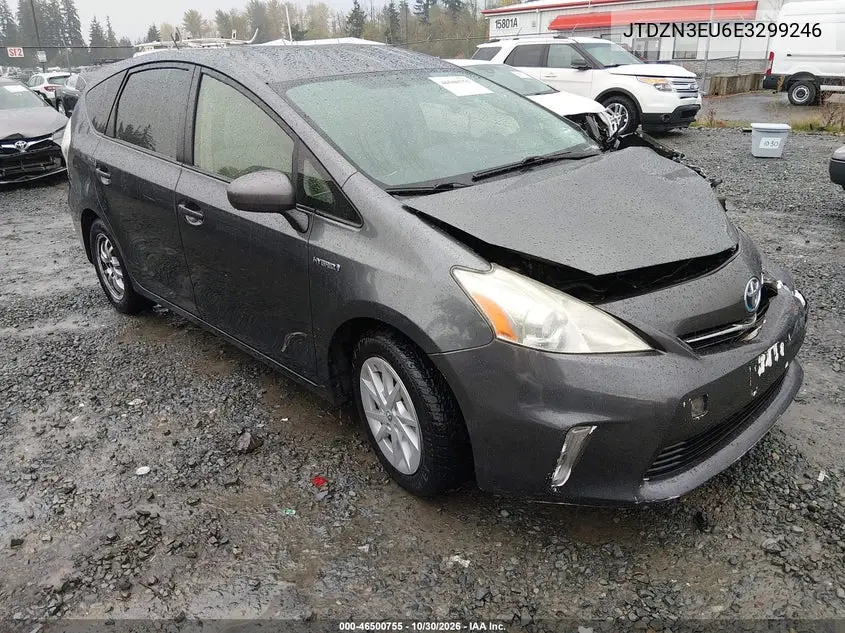 TOYOTA PRIUS V (+) 2014, VIN JTDZN3EU6E3299246