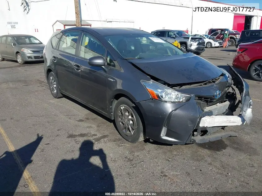 TOYOTA PRIUS V (+) 2015, VIN JTDZN3EU9FJ017727