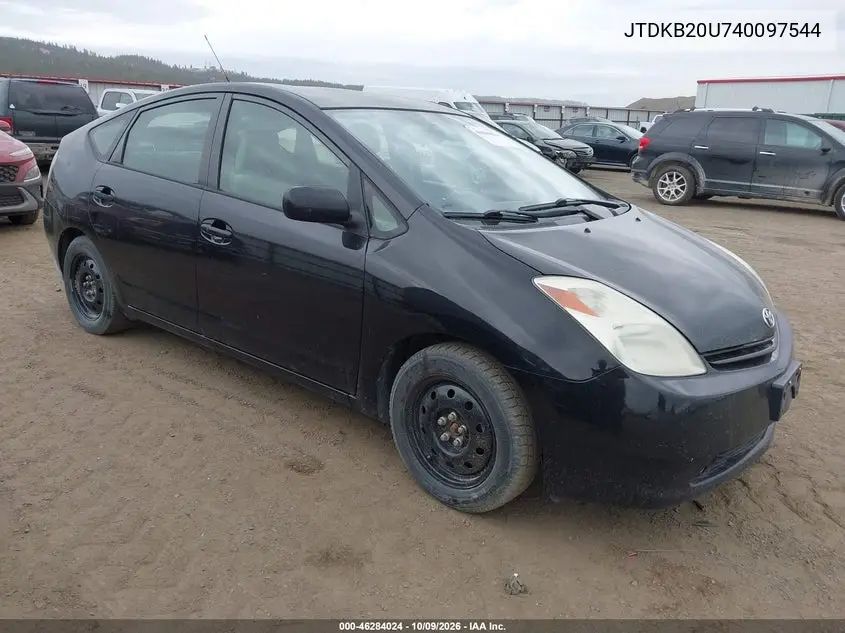 TOYOTA PRIUS 2004, VIN JTDKB20U740097544