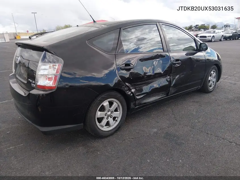 2005 TOYOTA PRIUS VIN JTDKB20UX53031635 — фото 4
