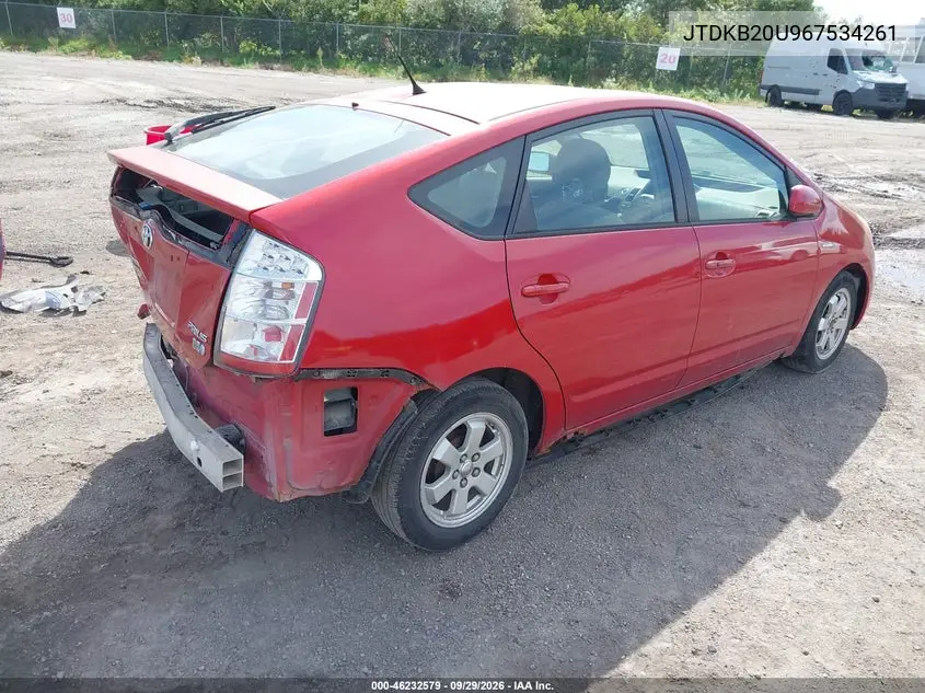 2006 TOYOTA PRIUS VIN JTDKB20U967534261 — фото 4