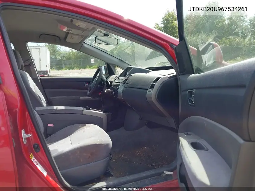 2006 TOYOTA PRIUS VIN JTDKB20U967534261 — фото 5