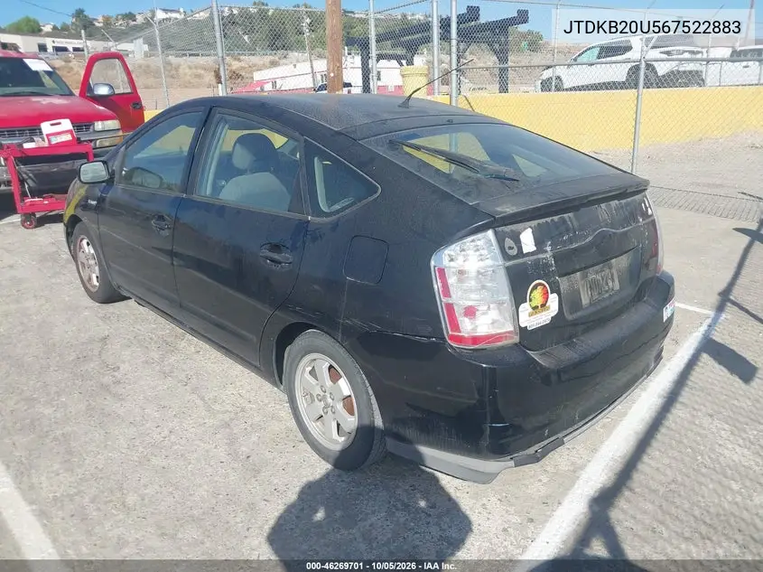 2006 TOYOTA PRIUS VIN JTDKB20U567522883 — фото 3
