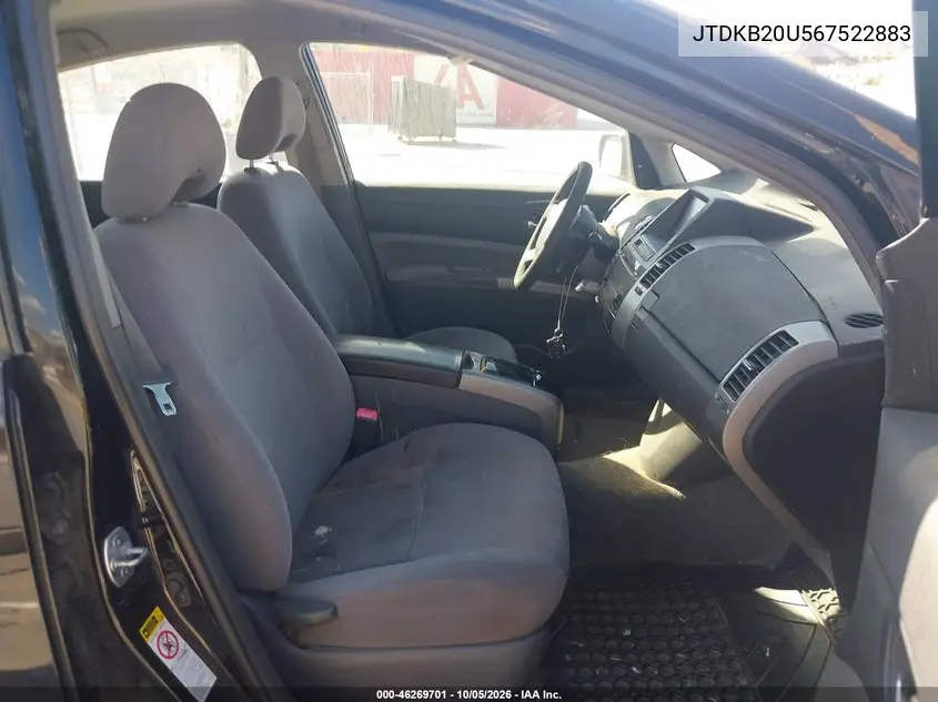 2006 TOYOTA PRIUS VIN JTDKB20U567522883 — фото 5