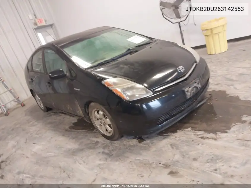 TOYOTA PRIUS 2006, VIN JTDKB20U263142553