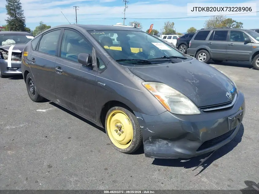 TOYOTA PRIUS 2007, VIN JTDKB20UX73228906