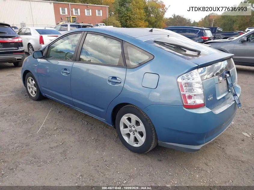 2007 TOYOTA PRIUS VIN JTDKB20UX77636993 — фото 3