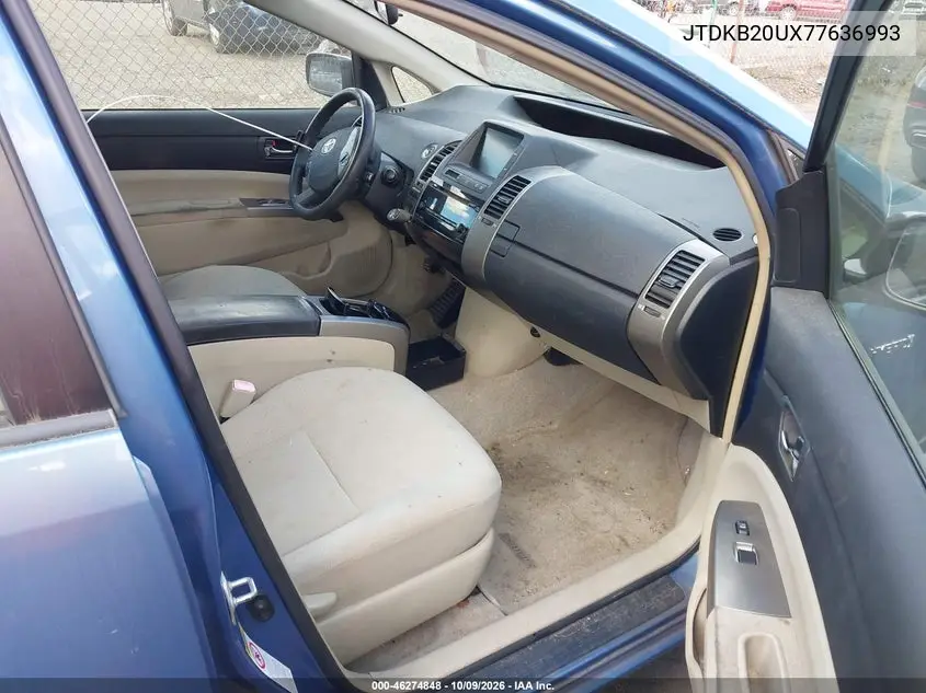 2007 TOYOTA PRIUS VIN JTDKB20UX77636993 — фото 5