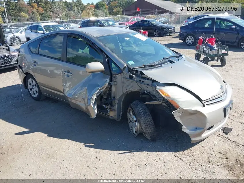 TOYOTA PRIUS 2007, VIN JTDKB20U673279996