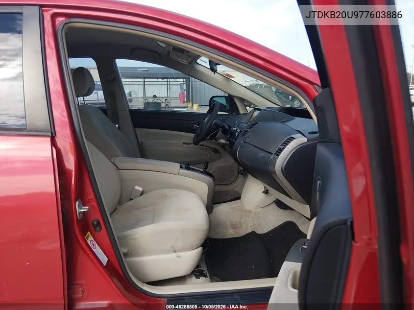 2007 TOYOTA PRIUS VIN JTDKB20U977603886 — фото 5