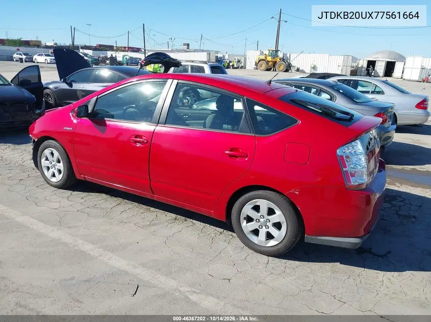 2007 TOYOTA PRIUS VIN JTDKB20UX77561664 — фото 3