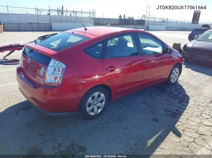 2007 TOYOTA PRIUS VIN JTDKB20UX77561664 — фото 4