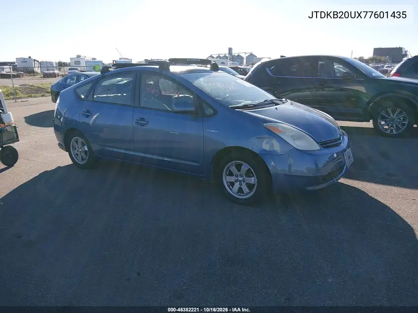 TOYOTA PRIUS 2007, VIN JTDKB20UX77601435