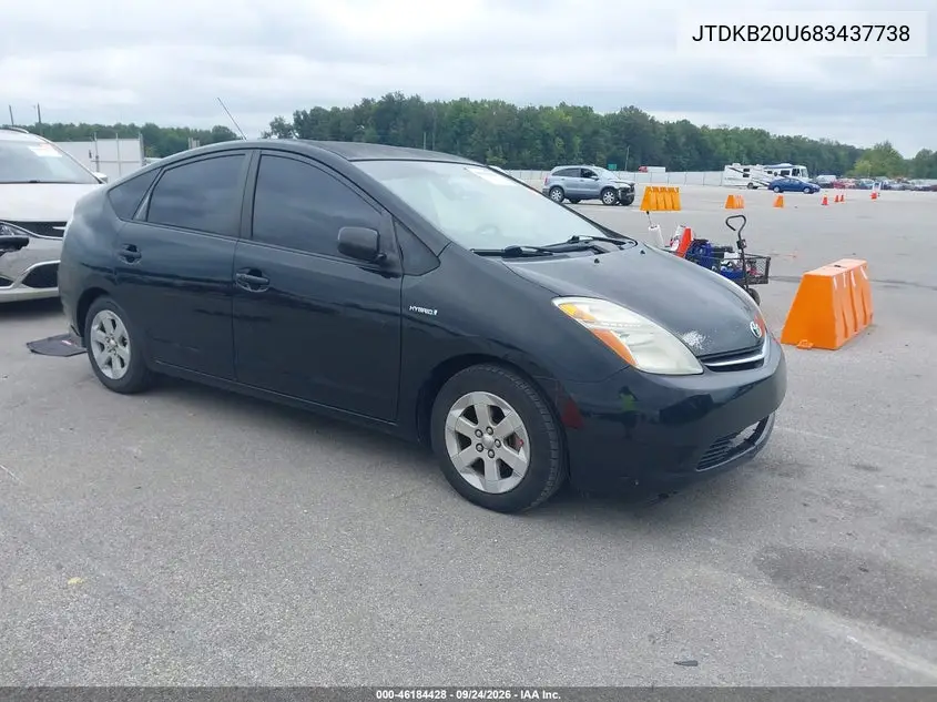 TOYOTA PRIUS 2008, VIN JTDKB20U683437738