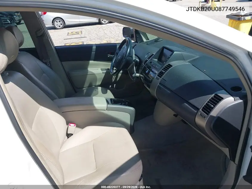 2008 TOYOTA PRIUS VIN JTDKB20U087749546 — фото 5