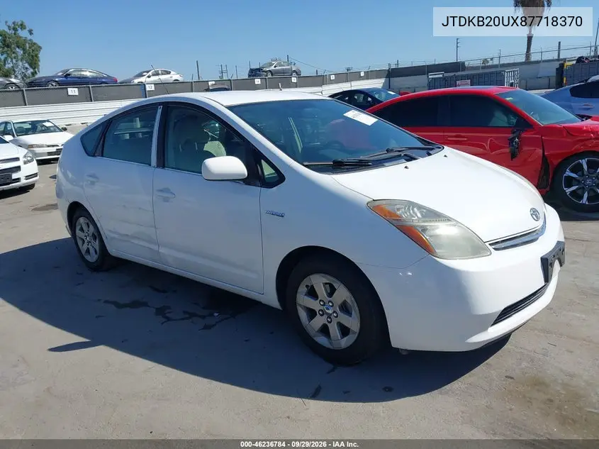 TOYOTA PRIUS 2008, VIN JTDKB20UX87718370