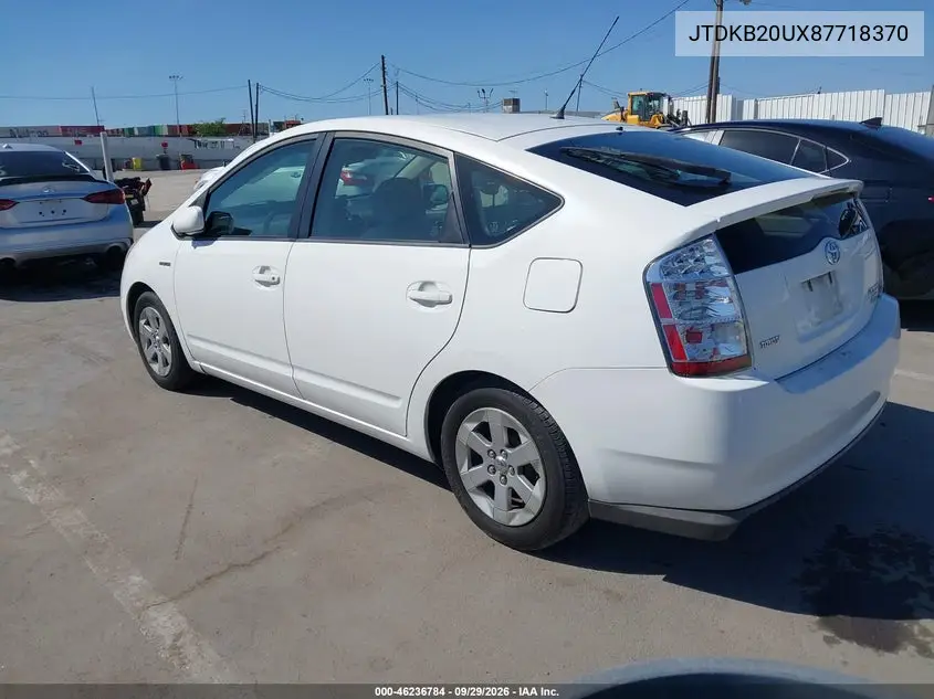 2008 TOYOTA PRIUS VIN JTDKB20UX87718370 — фото 3