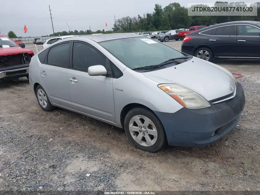 TOYOTA PRIUS 2008, VIN JTDKB20U487741630