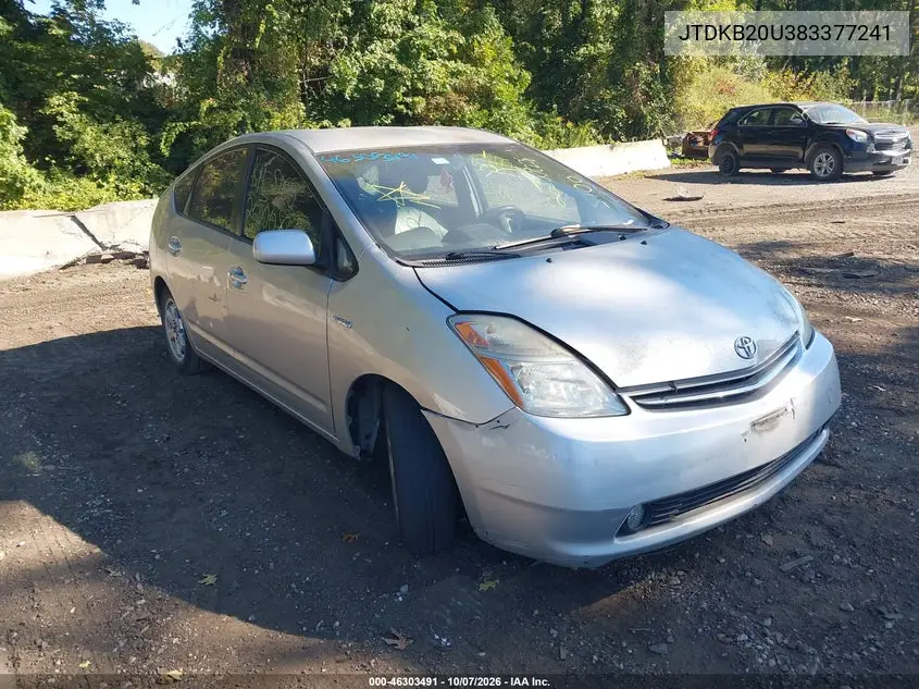 TOYOTA PRIUS 2008, VIN JTDKB20U383377241
