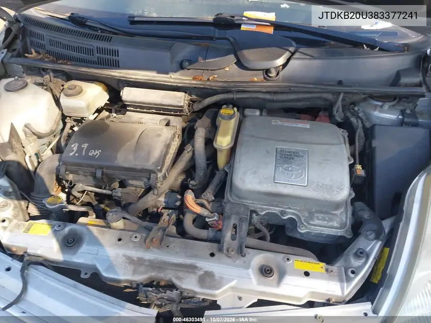 2008 TOYOTA PRIUS VIN JTDKB20U383377241 — фото 10