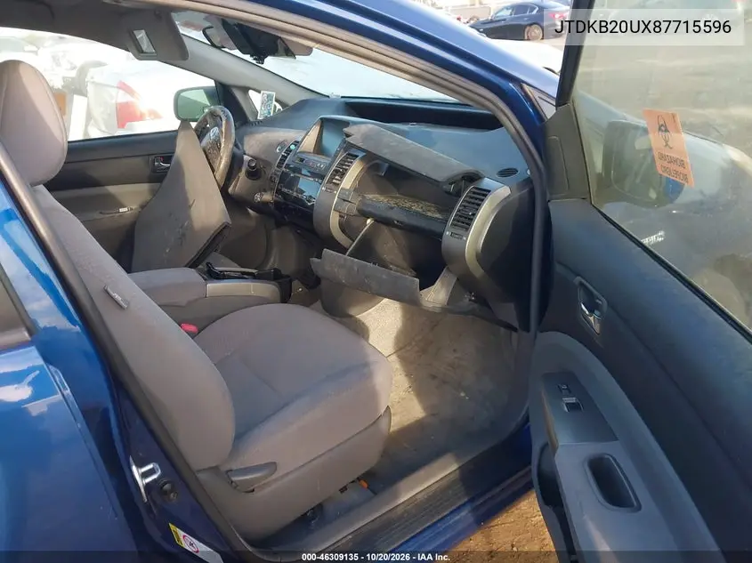 2008 TOYOTA PRIUS VIN JTDKB20UX87715596 — фото 5