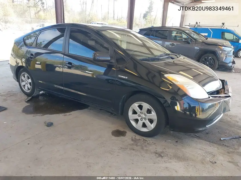 TOYOTA PRIUS 2008, VIN JTDKB20U983349461
