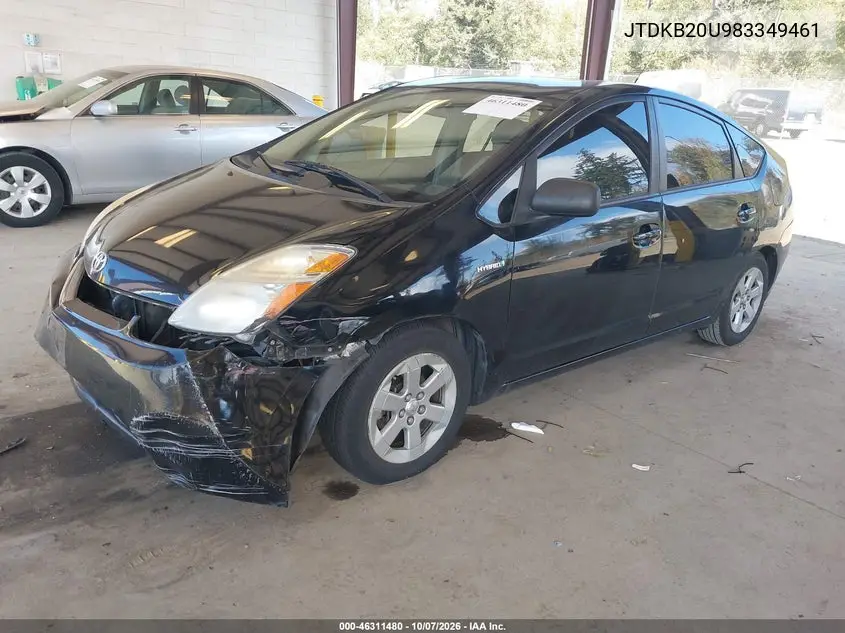 2008 TOYOTA PRIUS VIN JTDKB20U983349461 — фото 2