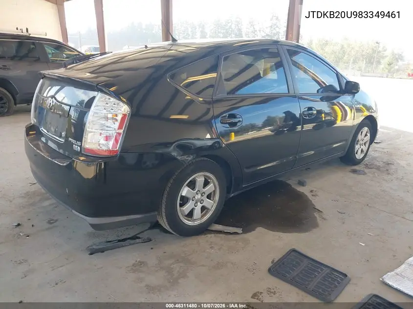 2008 TOYOTA PRIUS VIN JTDKB20U983349461 — фото 4