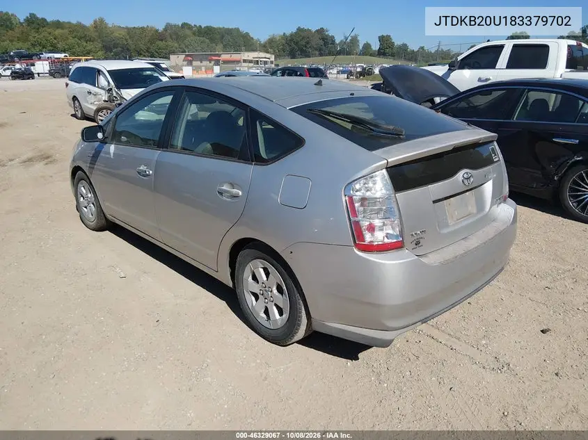 2008 TOYOTA PRIUS VIN JTDKB20U183379702 — фото 3