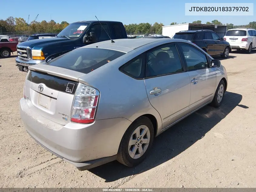 2008 TOYOTA PRIUS VIN JTDKB20U183379702 — фото 4