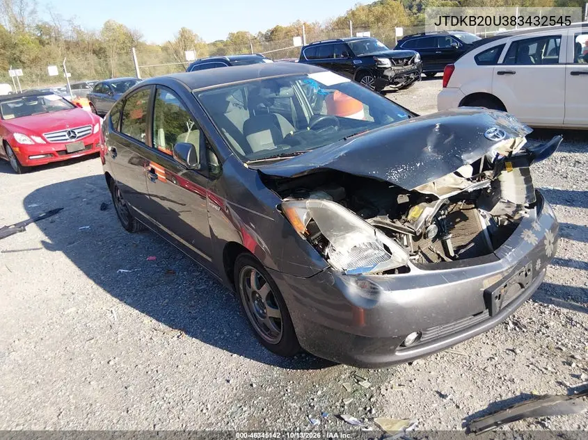 TOYOTA PRIUS 2008, VIN JTDKB20U383432545