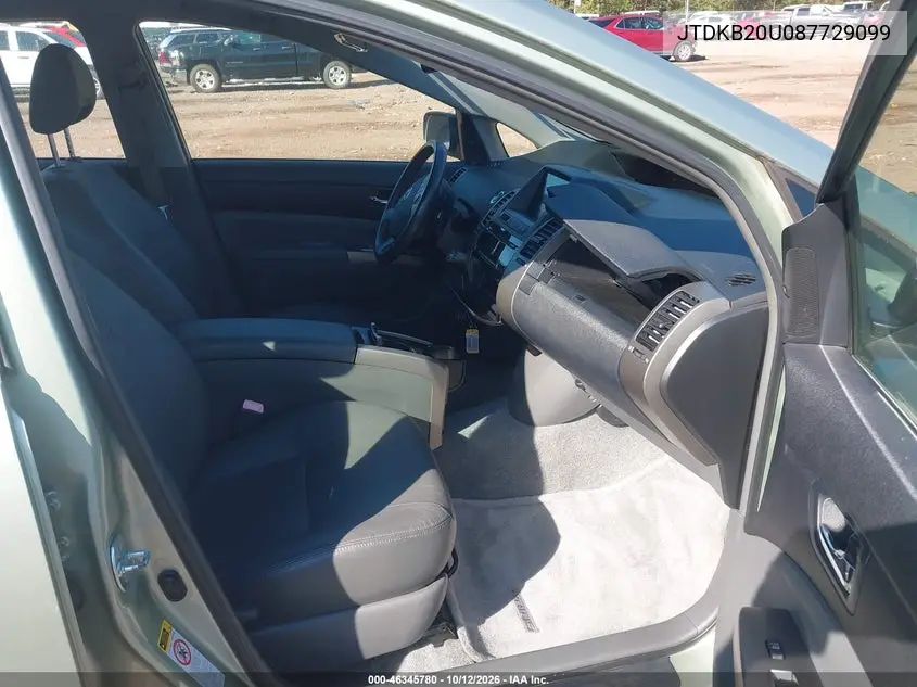 2008 TOYOTA PRIUS VIN JTDKB20U087729099 — фото 5